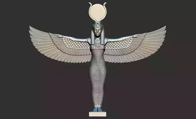 Egyptian Goddess Isis wings 3D Printable model 3D print model