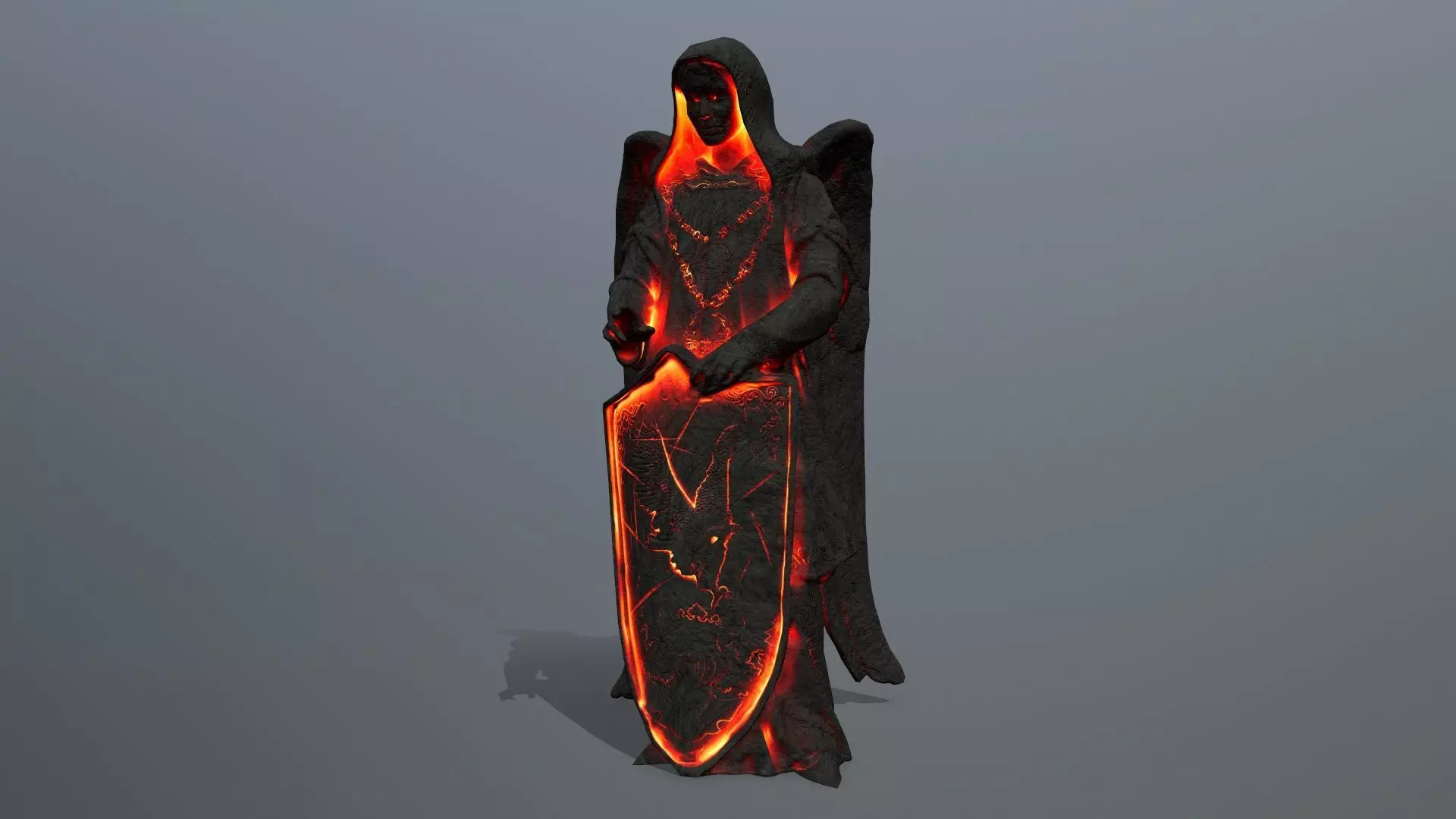 statue  Low-poly 3D model_0