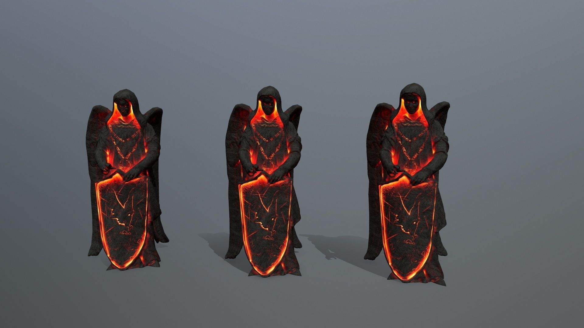 statue  Low-poly 3D model_10