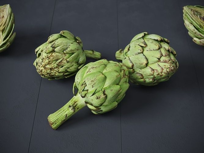 Artichoke  3D model 2