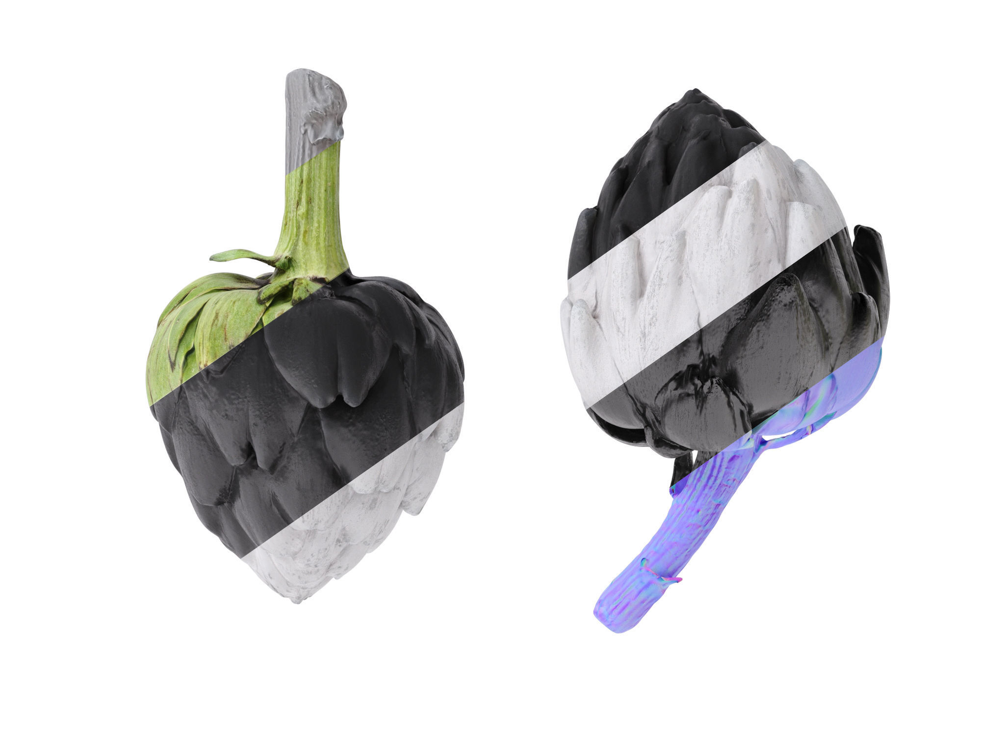 Artichoke  3D model_12