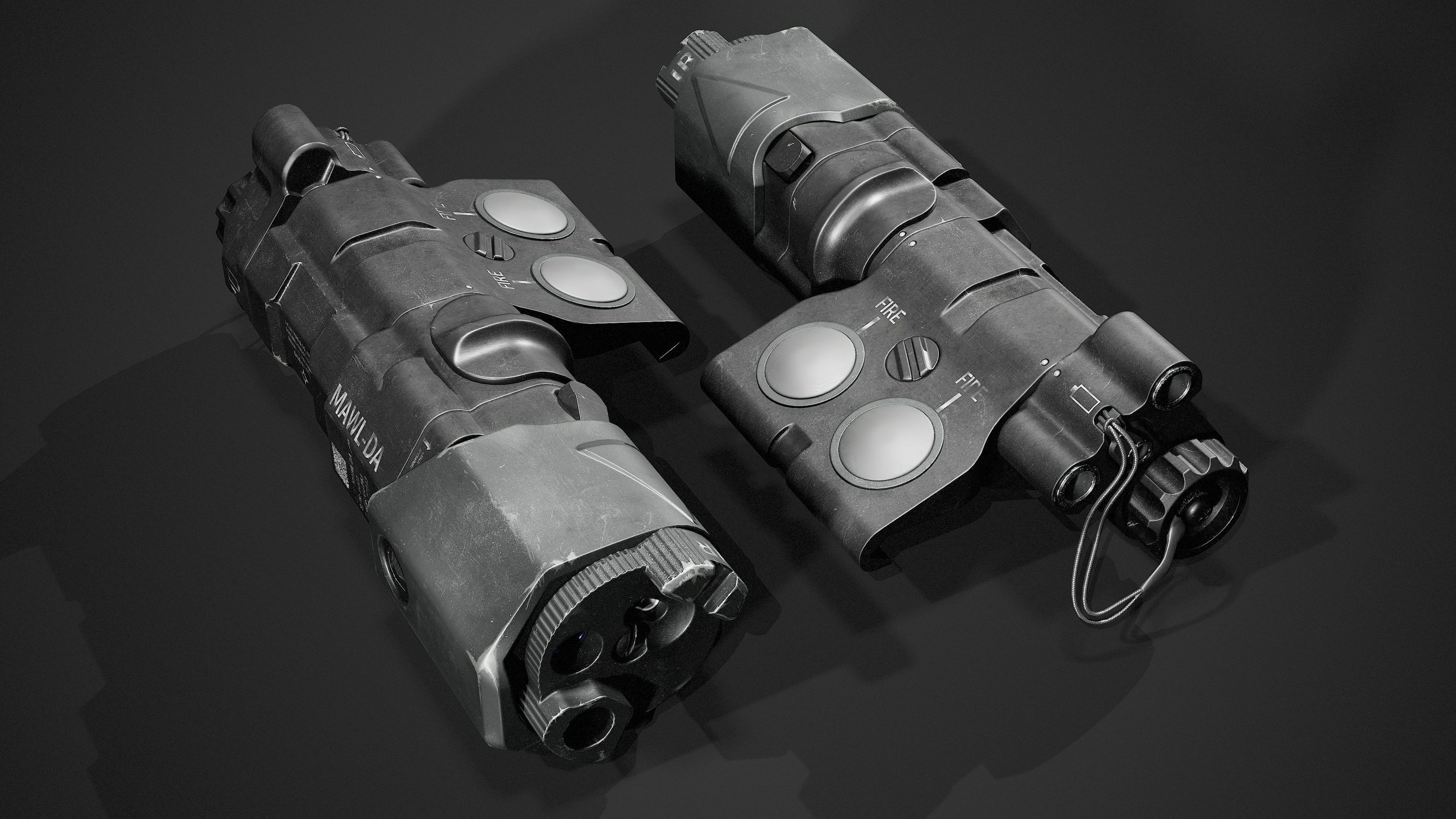 BE Meyers MAWL-DA IR-Laser 3D Model Low-poly 3D model Low-poly 3D model_2