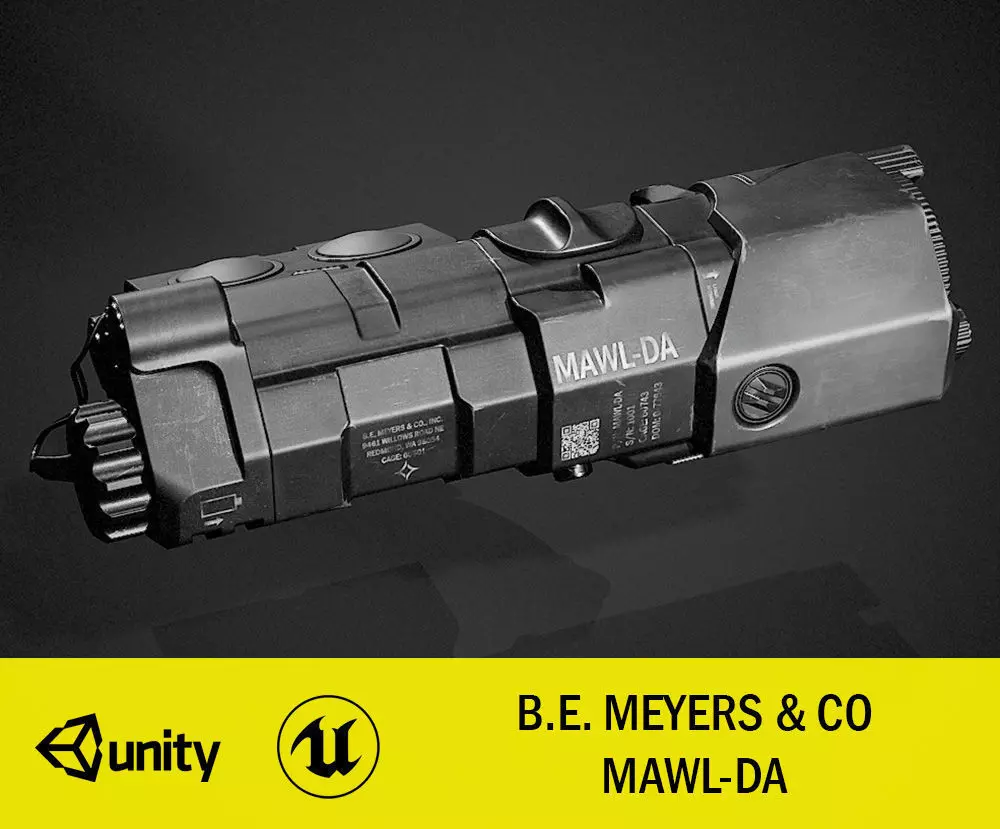 BE Meyers MAWL-DA IR-Laser 3D Model Low-poly 3D model Low-poly 3D model_0