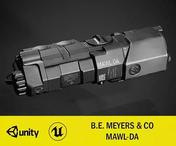 BE Meyers MAWL-DA IR-Laser 3D Model Low-poly 3D model Low-poly 3D model