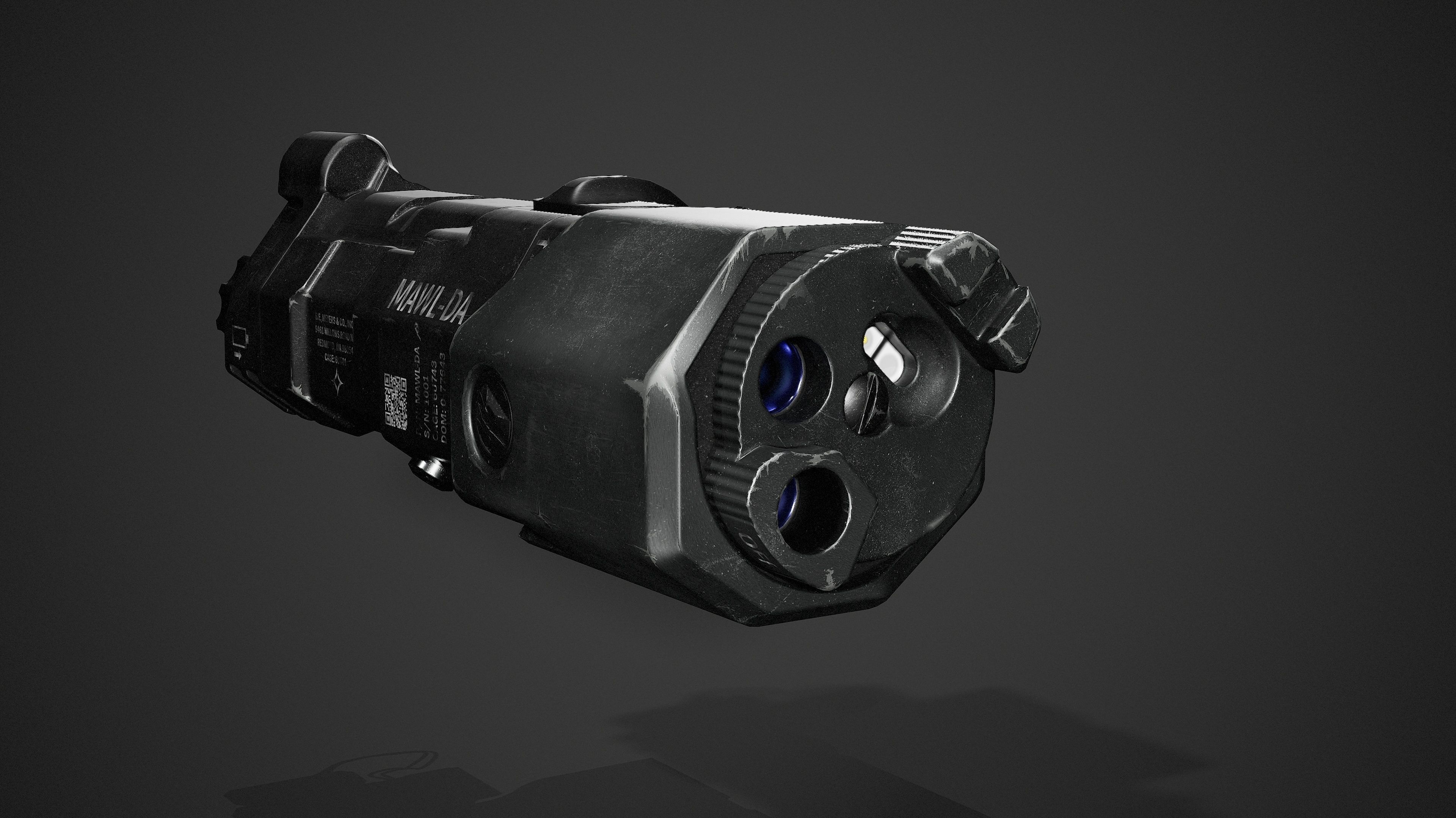 BE Meyers MAWL-DA IR-Laser 3D Model Low-poly 3D model Low-poly 3D model_4