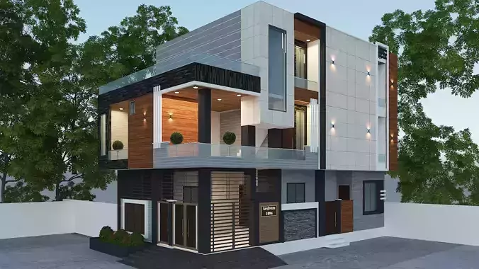 3d exterior rendering design