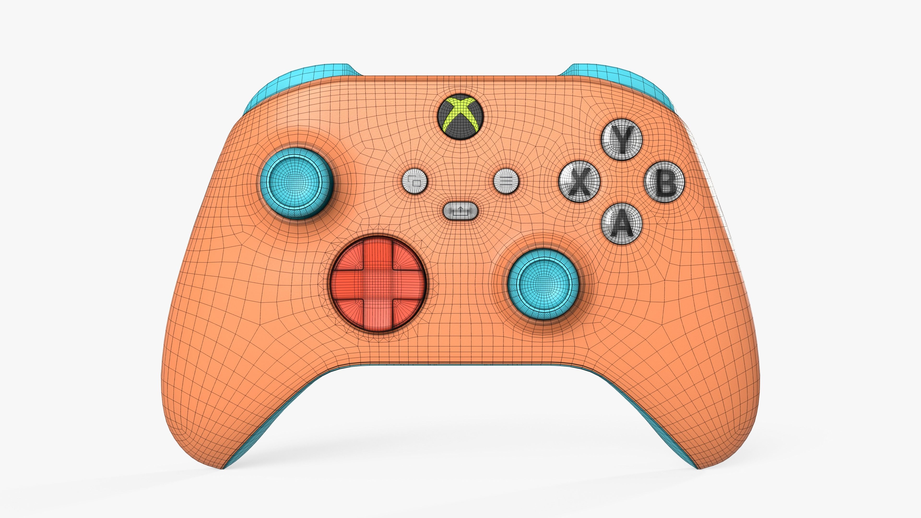 Xbox Controller OPI Special Edition Low-poly 3D model_4