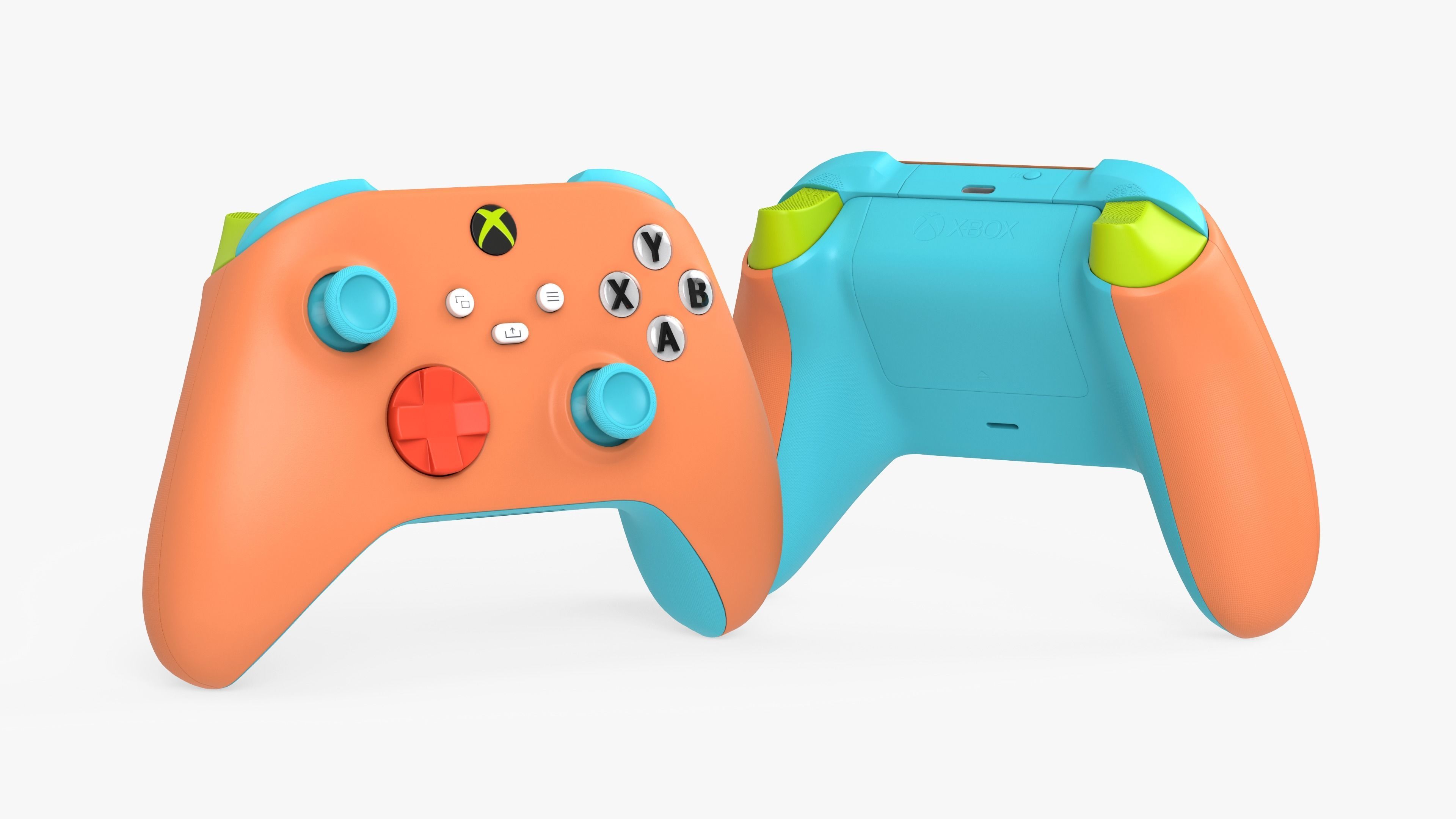 Xbox Controller OPI Special Edition Low-poly 3D model_3
