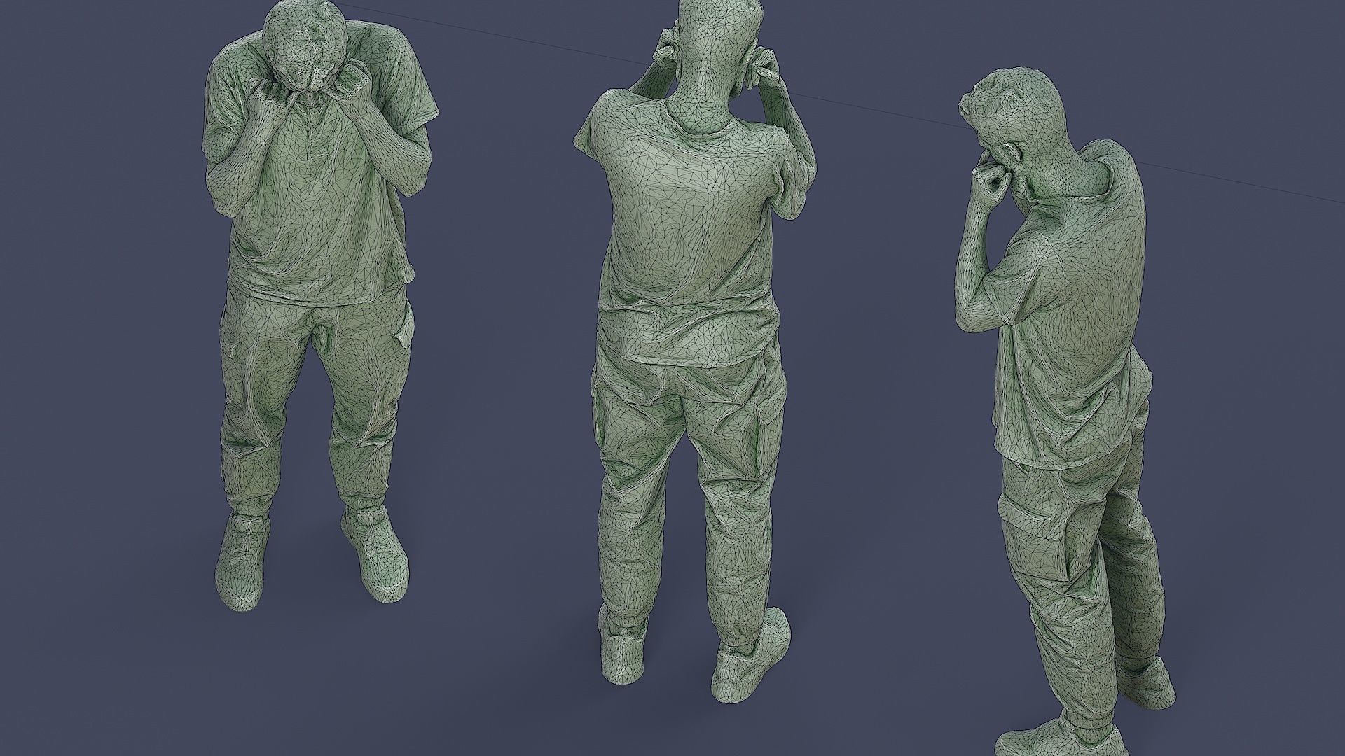 Wearied Urban Casual 3D model_7