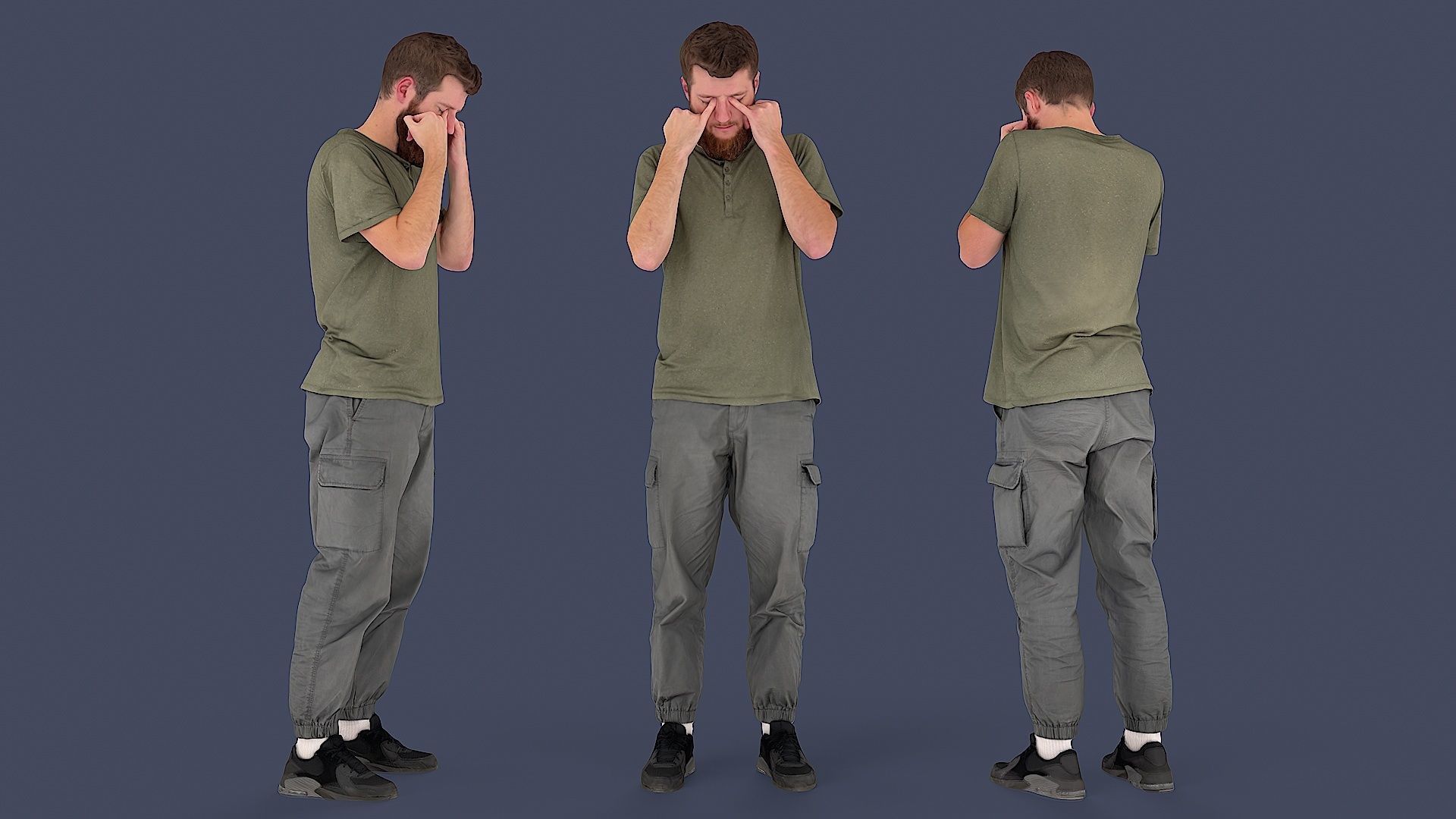 Wearied Urban Casual 3D model_1