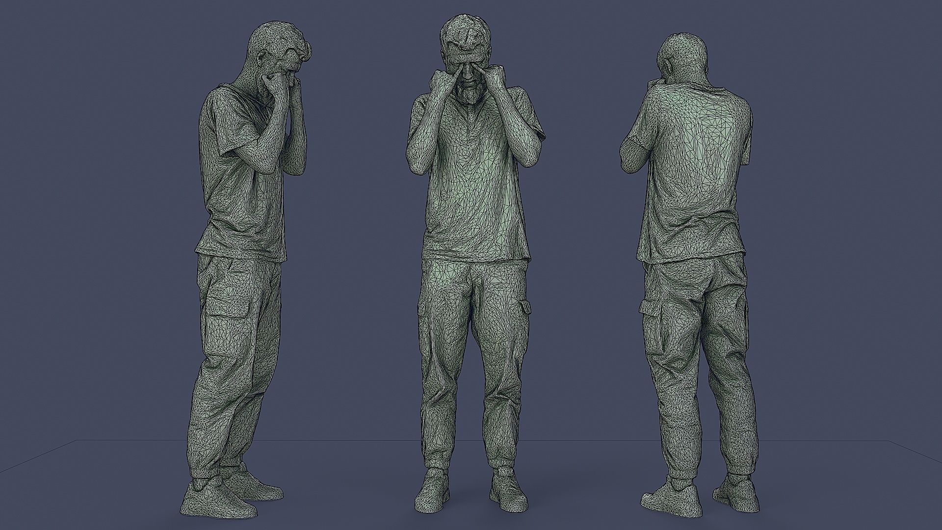 Wearied Urban Casual 3D model_3