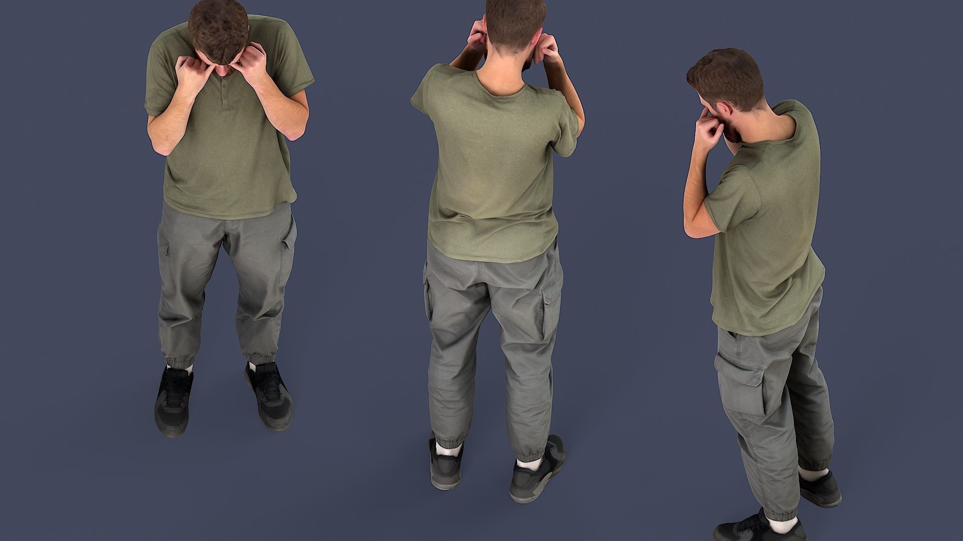 Wearied Urban Casual 3D model_4