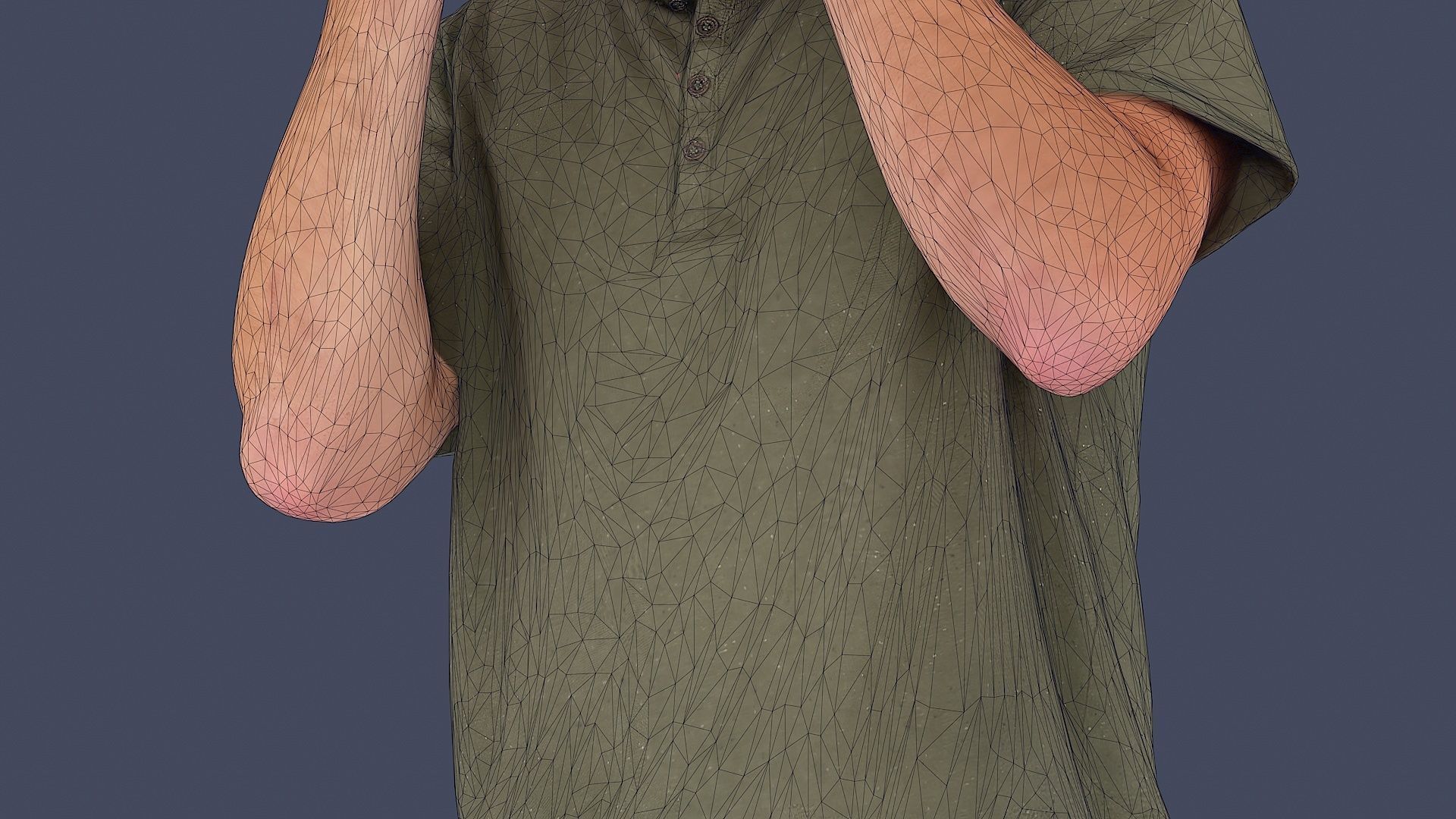 Wearied Urban Casual 3D model_12