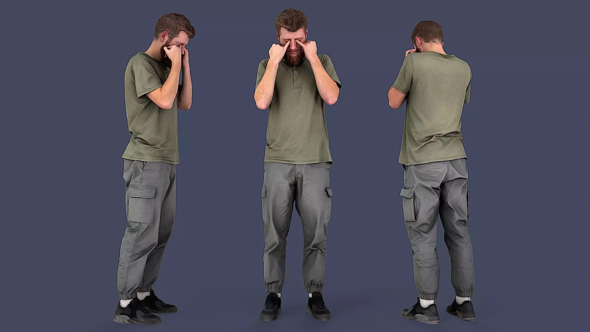 Wearied Urban Casual 3D model_0