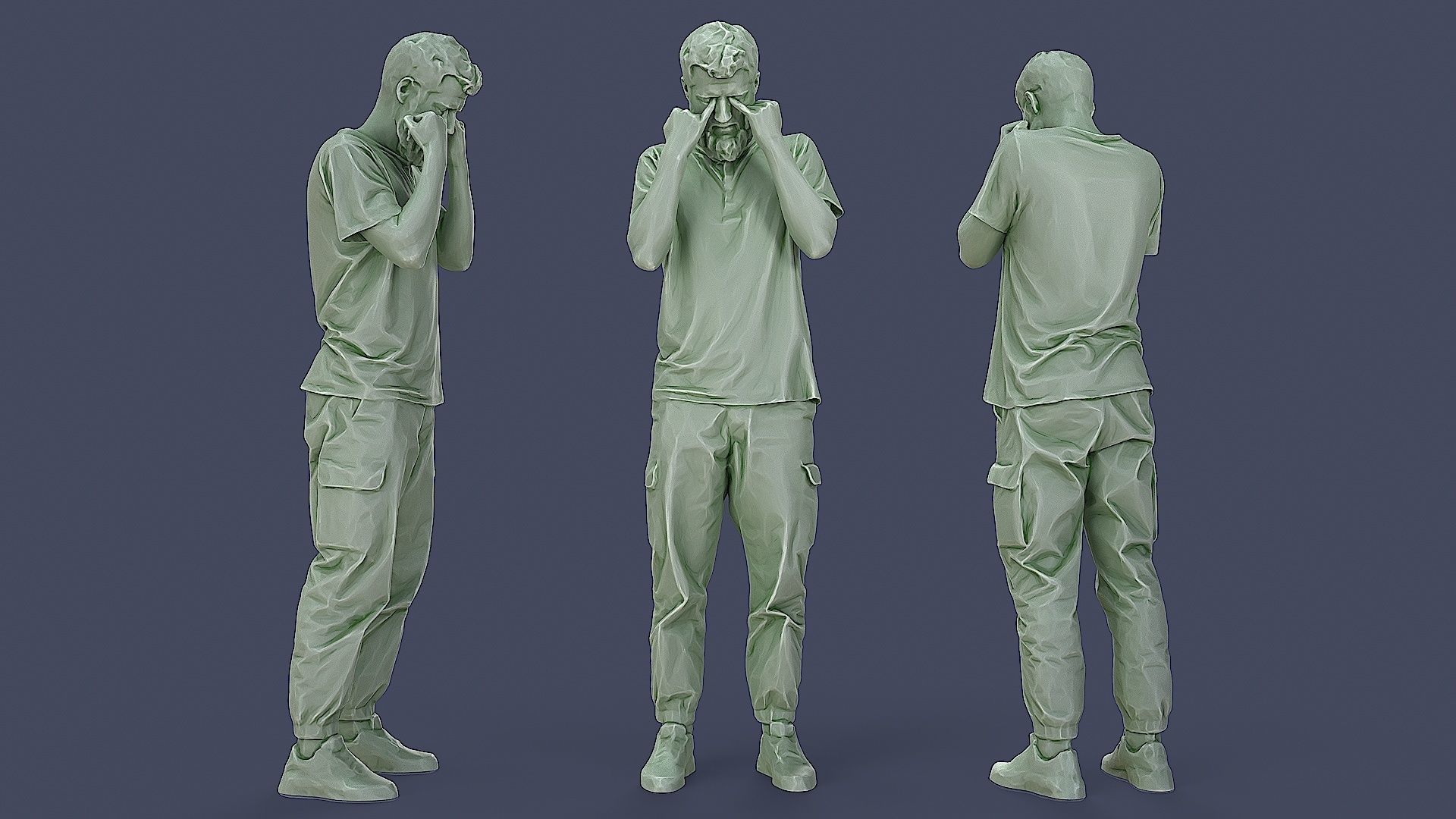 Wearied Urban Casual 3D model_2
