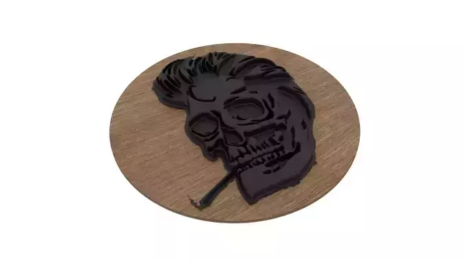 Smokers Skull Medallion