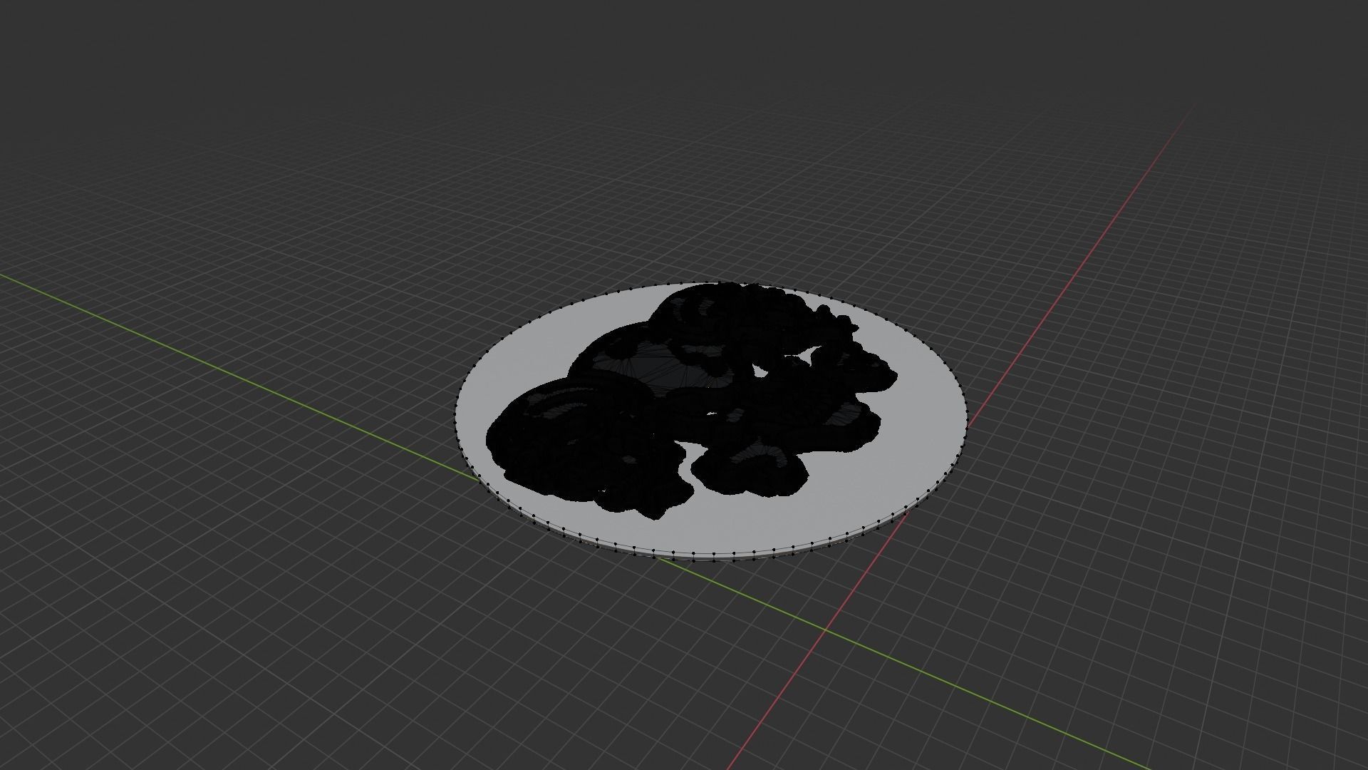  Three Skulls Medallion 3D print model_6