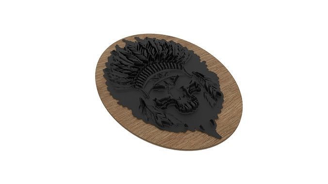 Injun Medallion 3D print model