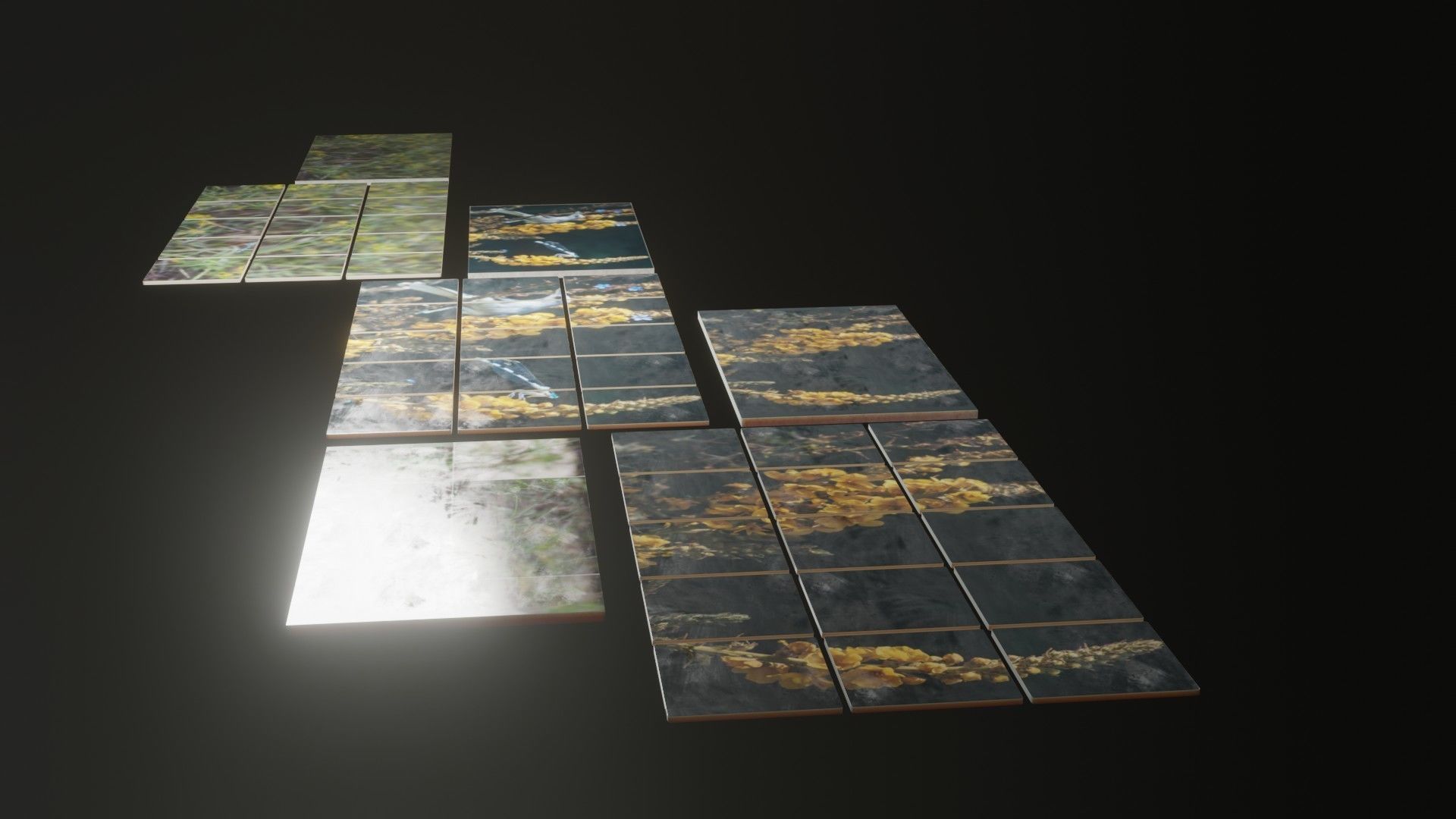 Nature Photo Tiles for modern Kitchens and Bathrooms frames Low-poly 3D model_14