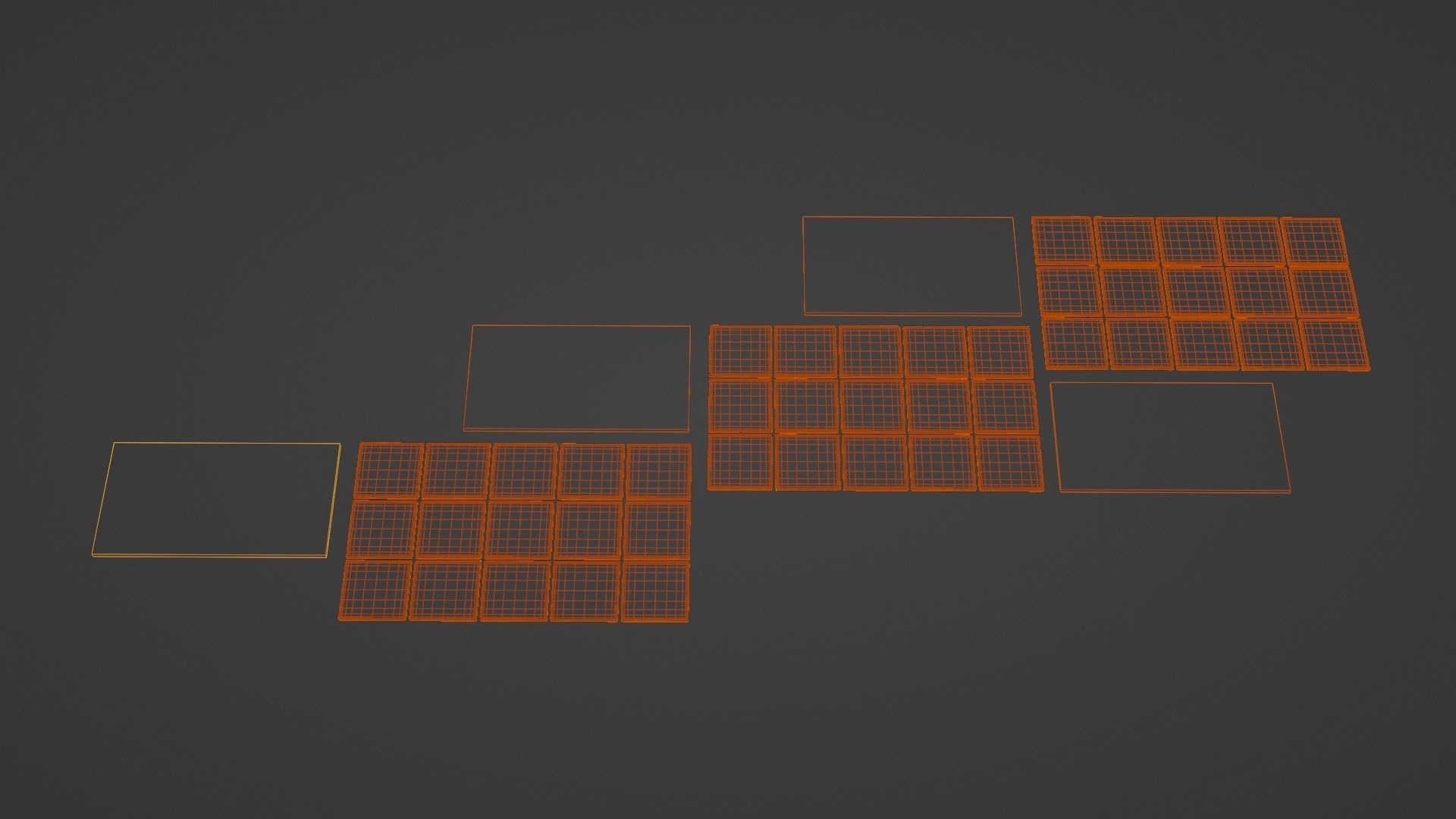 Nature Photo Tiles for modern Kitchens and Bathrooms frames Low-poly 3D model_16