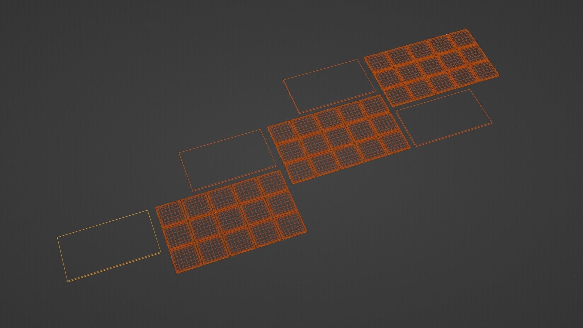 Nature Photo Tiles for modern Kitchens and Bathrooms frames Low-poly 3D model_15