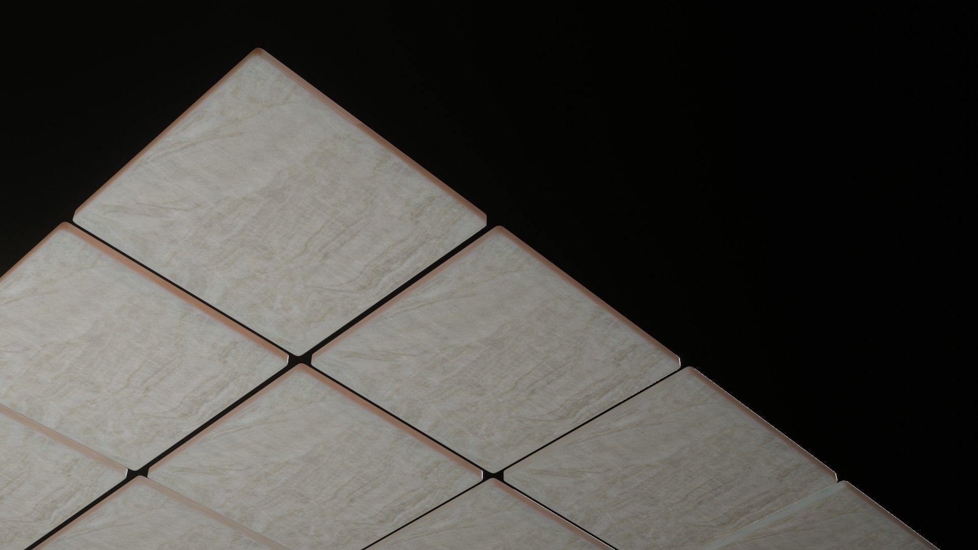 Nature Photo Tiles for modern Kitchens and Bathrooms frames Low-poly 3D model_8