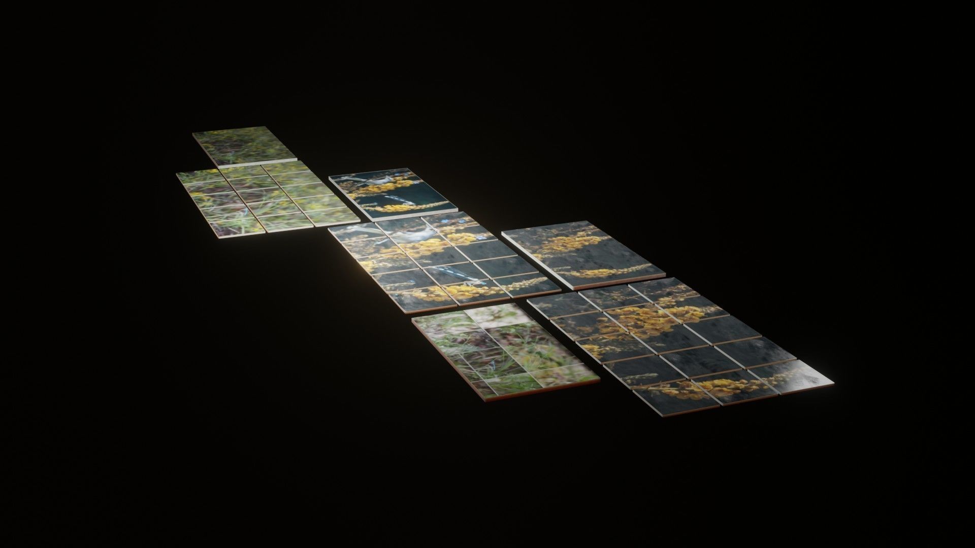 Nature Photo Tiles for modern Kitchens and Bathrooms frames Low-poly 3D model_13