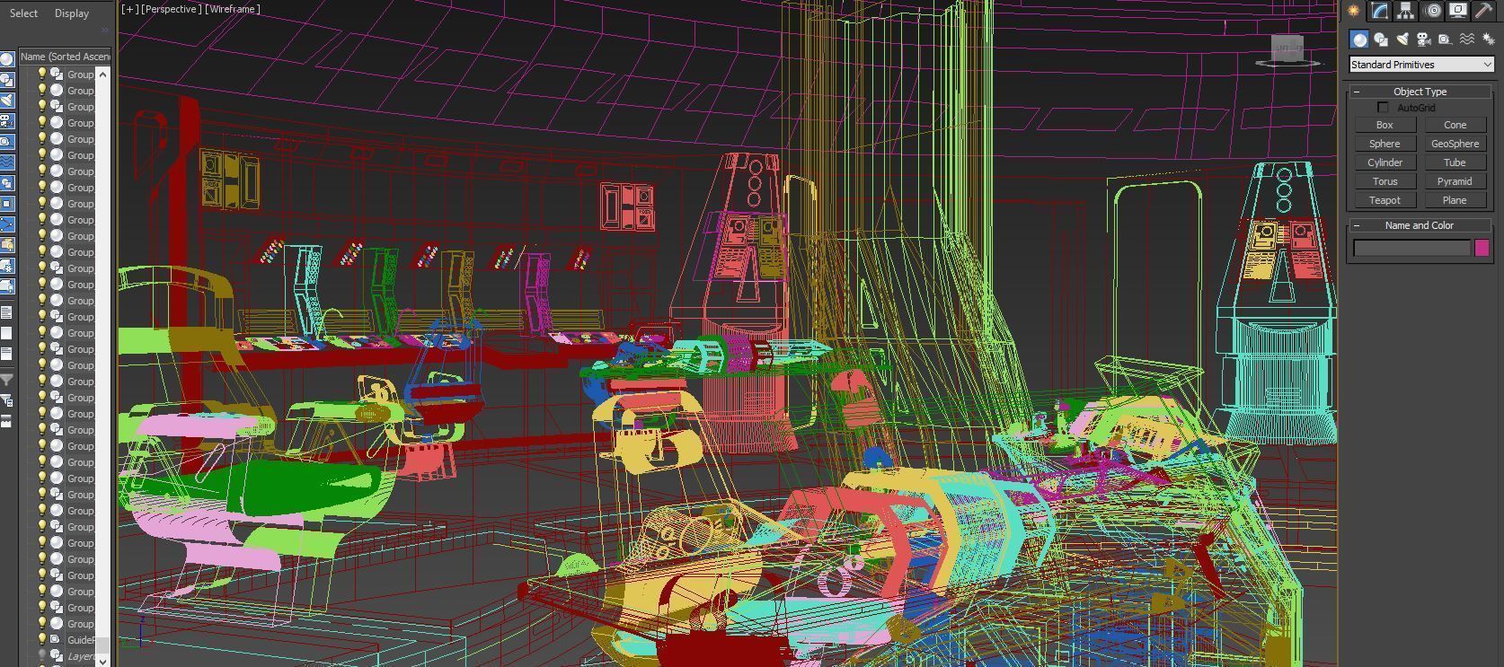 Sci-fi Interior Low-poly 3D model_9