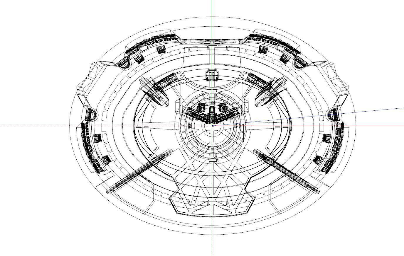 Sci-fi Interior Low-poly 3D model_17