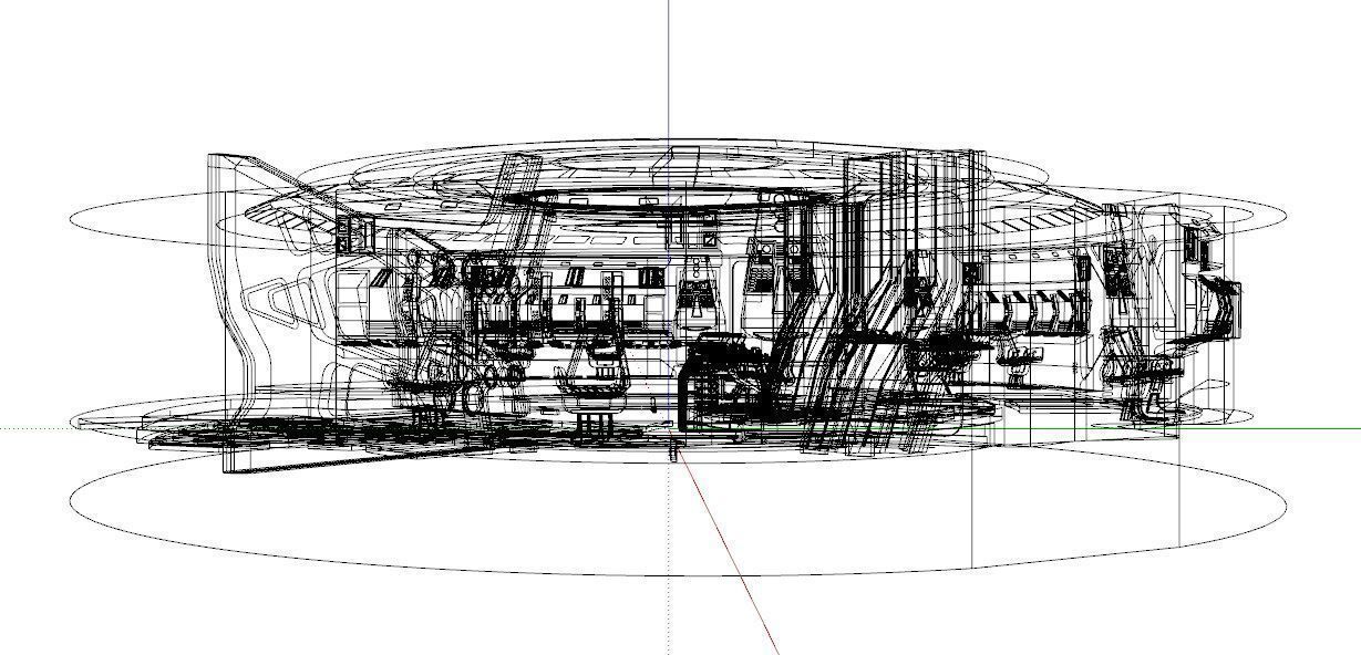 Sci-fi Interior Low-poly 3D model_22