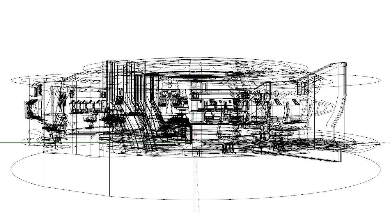 Sci-fi Interior Low-poly 3D model_20