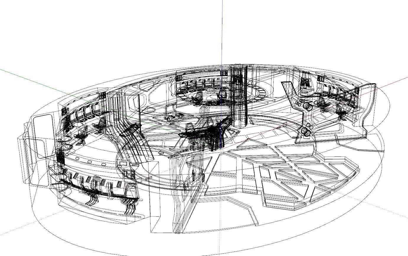 Sci-fi Interior Low-poly 3D model_21