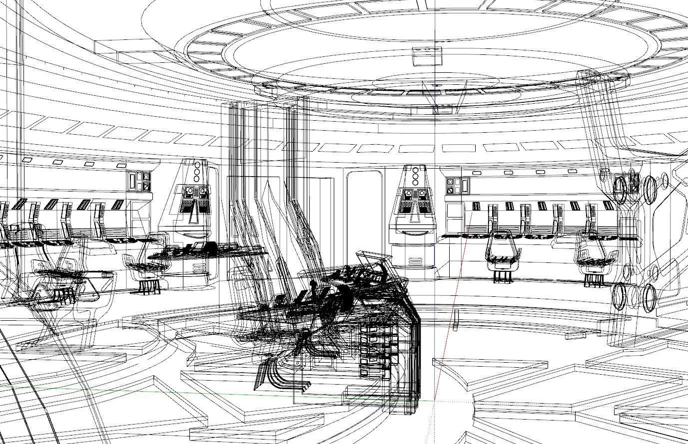 Sci-fi Interior Low-poly 3D model_19