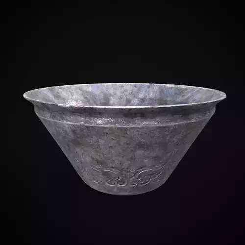 Iron Bowl Low-poly 3D model