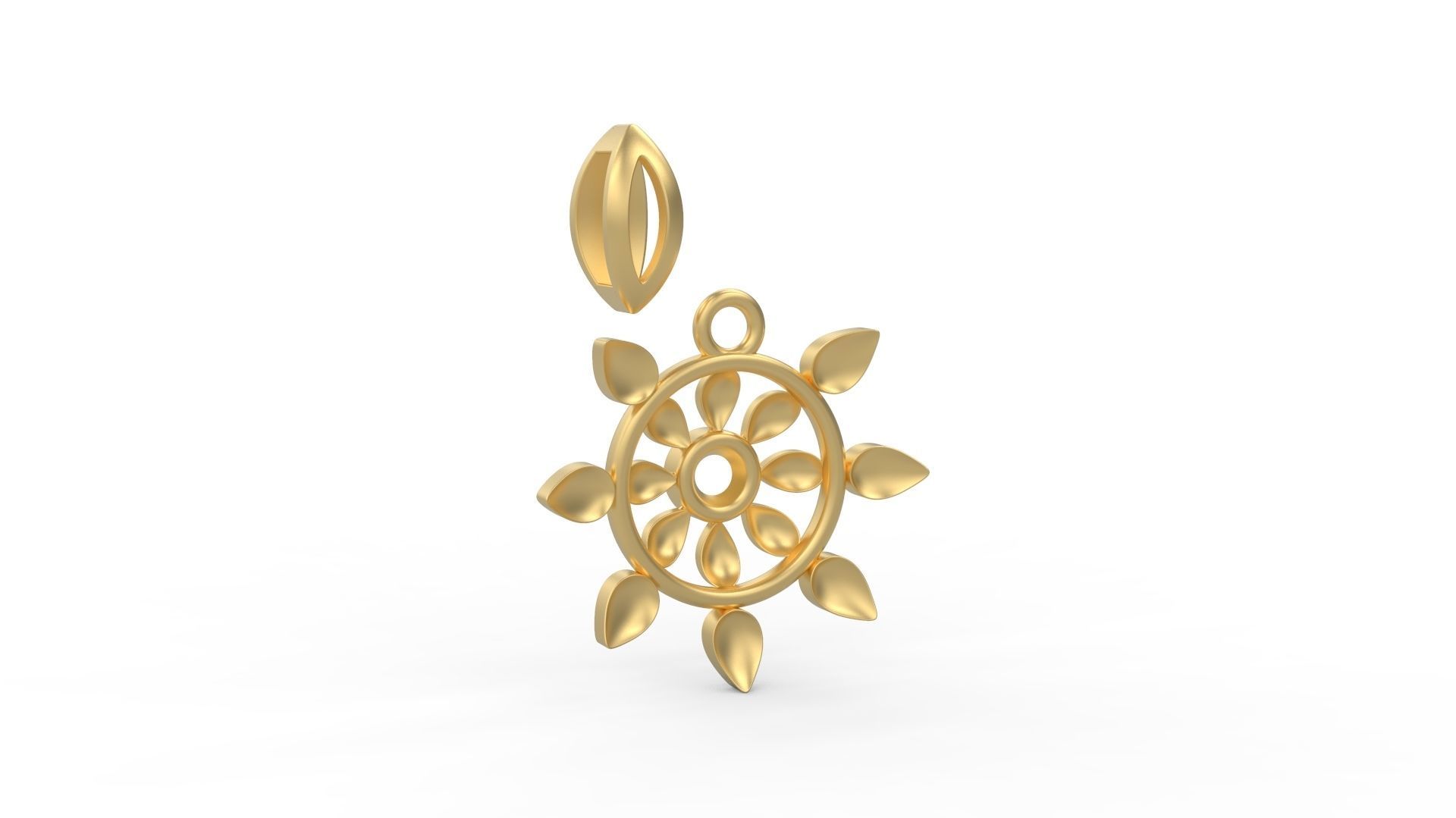 Rudder Pendant  3D print model_3