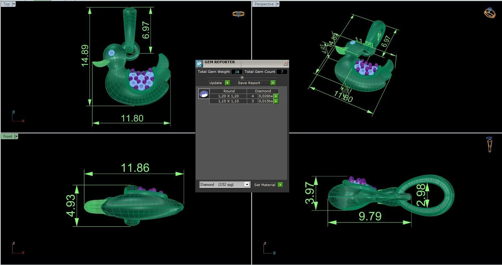 Pendant 652 3D print model_10