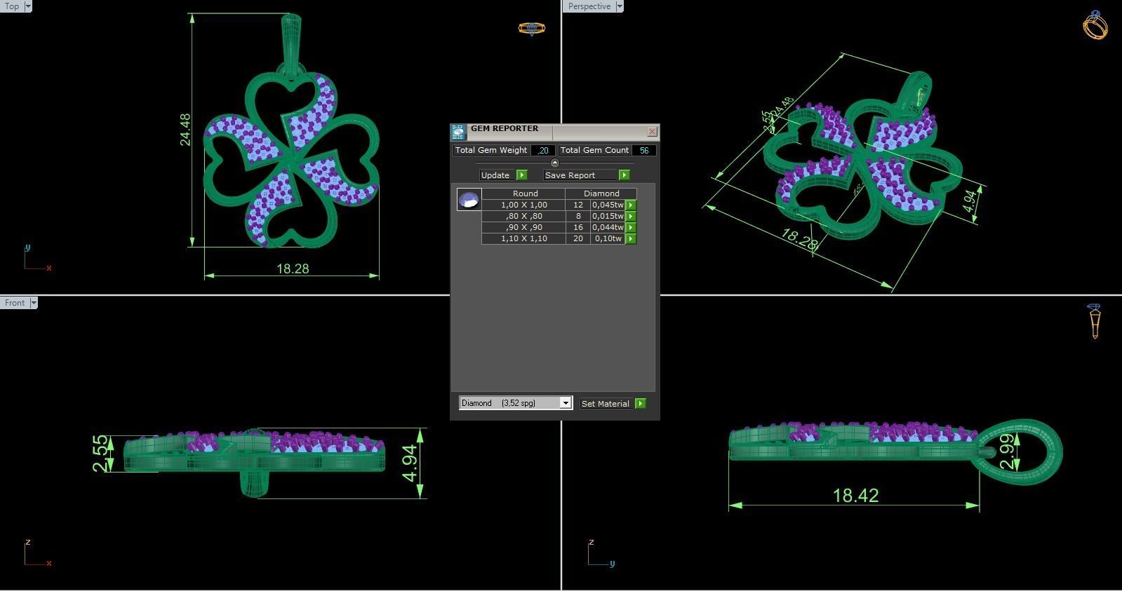 Pendant 647 3D print model_9