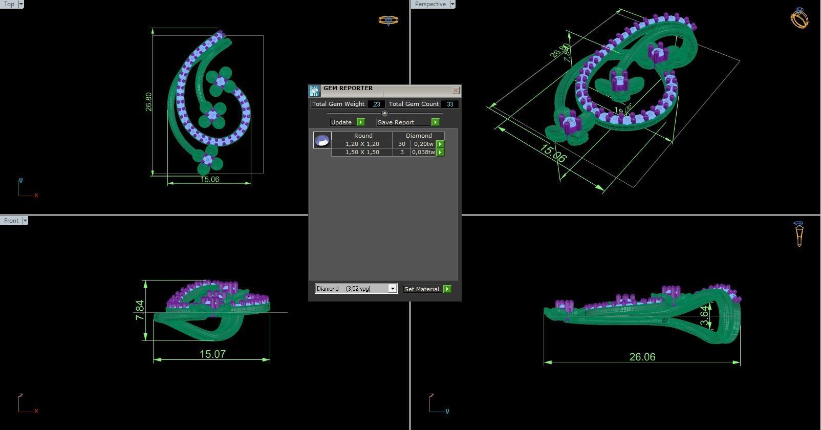 Pendant 646 3D print model_10