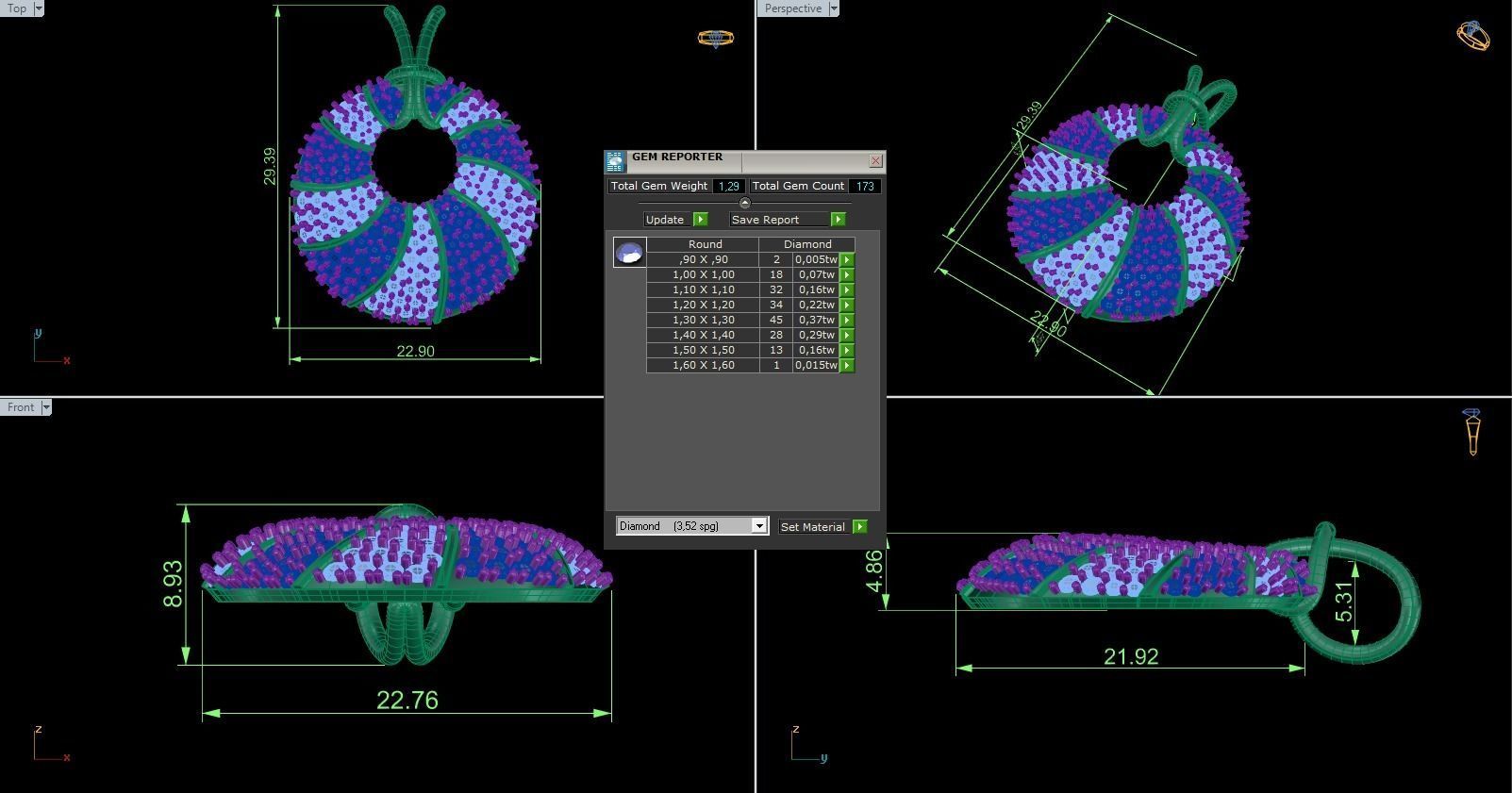 Pendant 642 3D print model_6