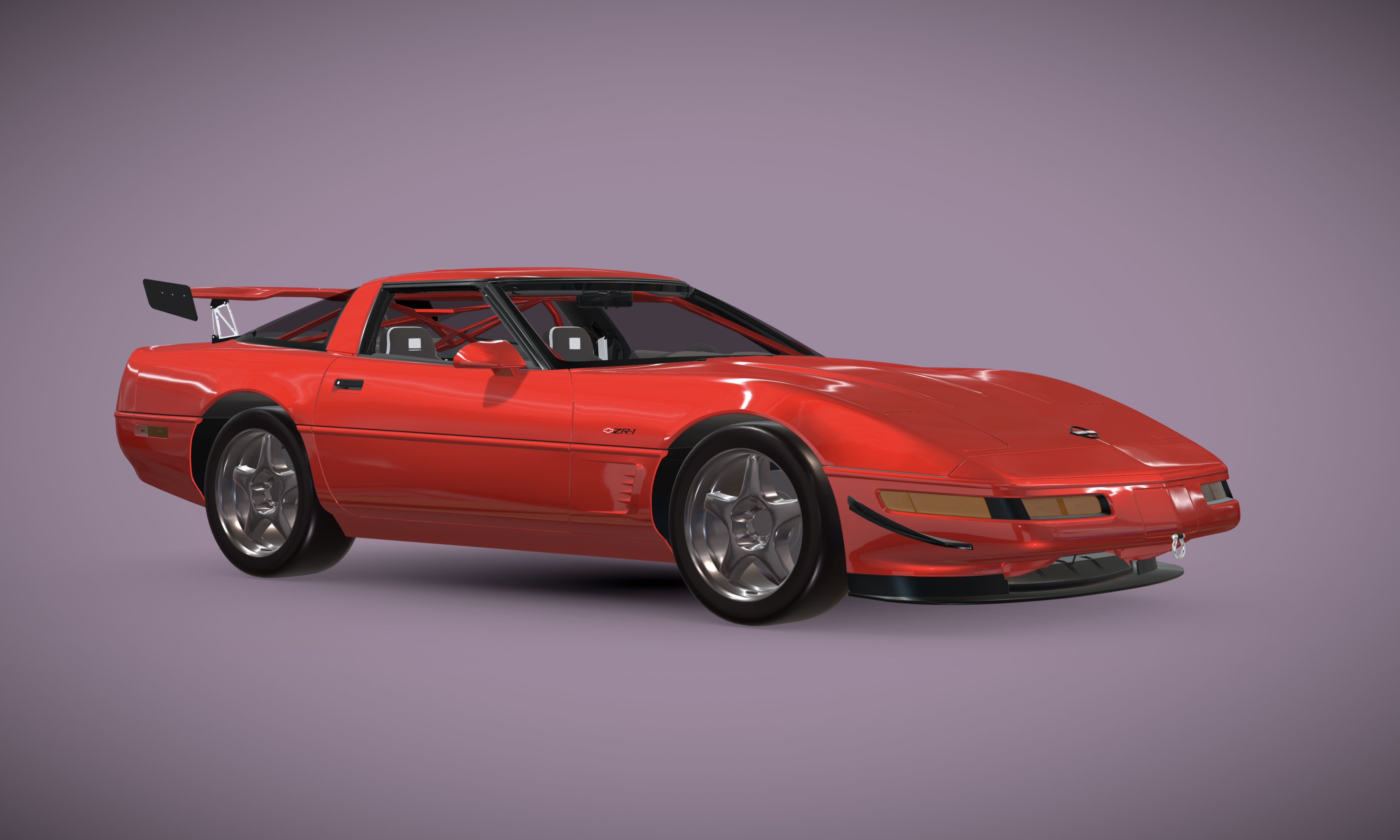 Chevrolet Corvette C4 ZR1 - 1983-1996 3D model_5