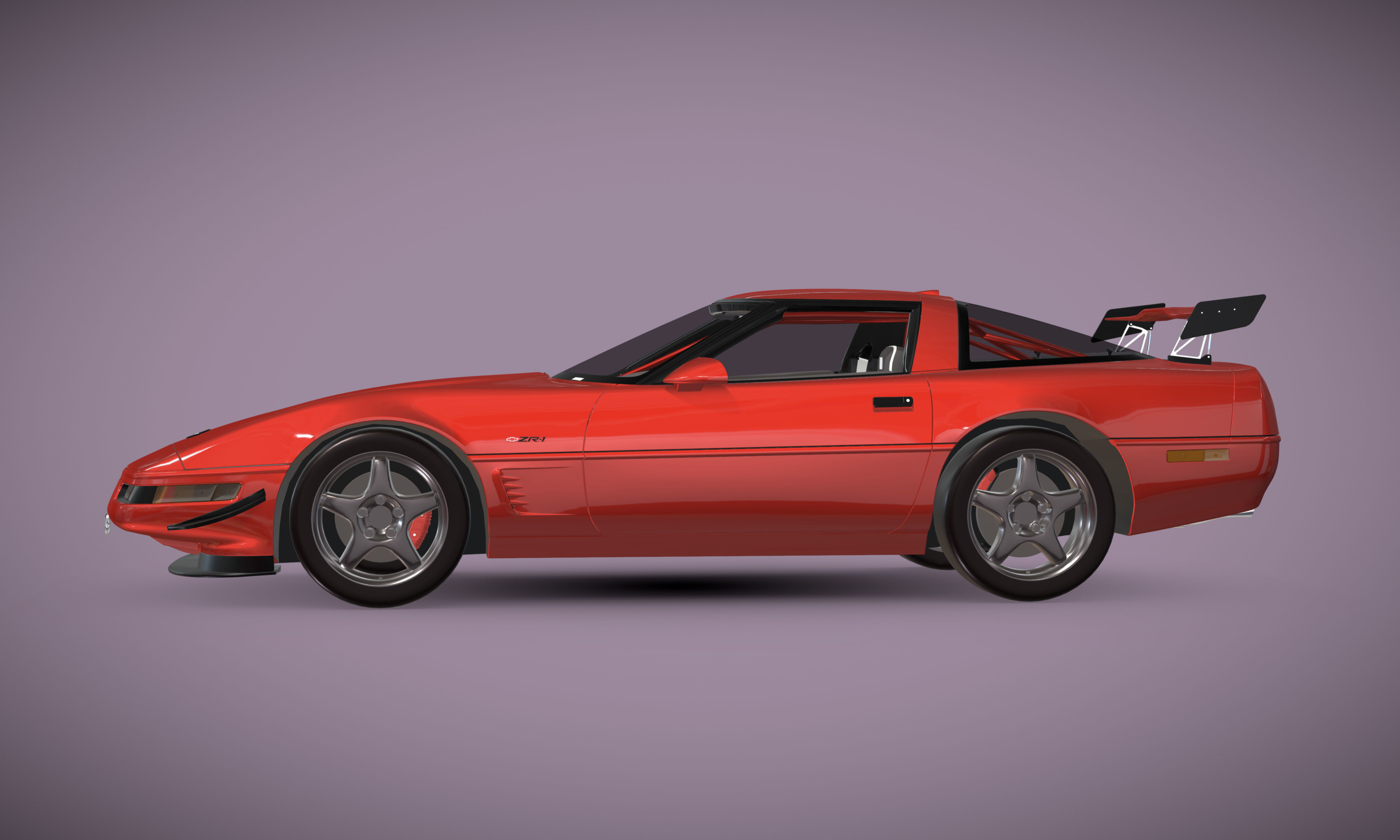 Chevrolet Corvette C4 ZR1 - 1983-1996 3D model_2