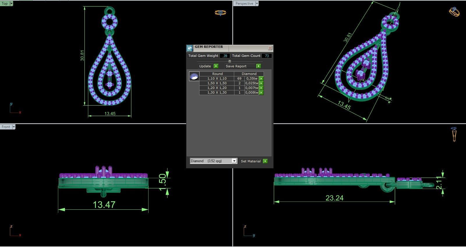 Pendant 636 3D print model_10