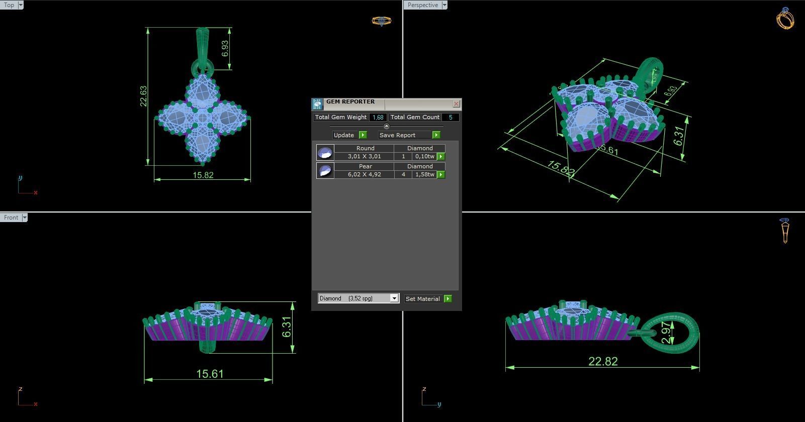 Pendant 634 3D print model_10