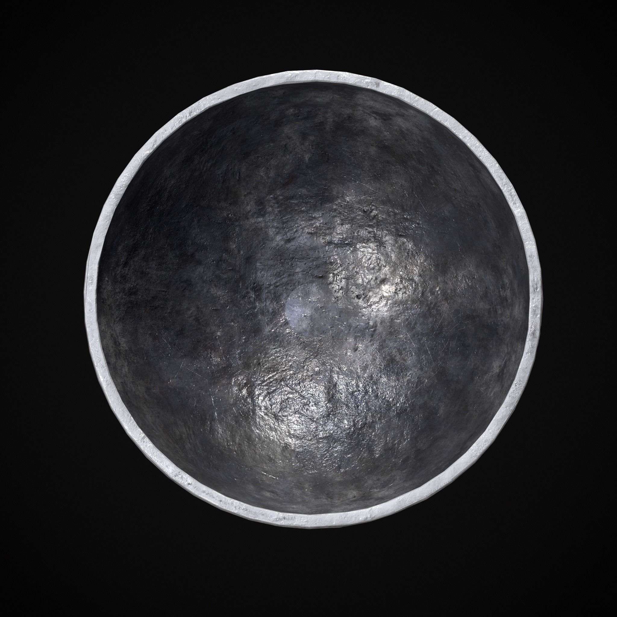 Iron Chalice Low-poly 3D model_11