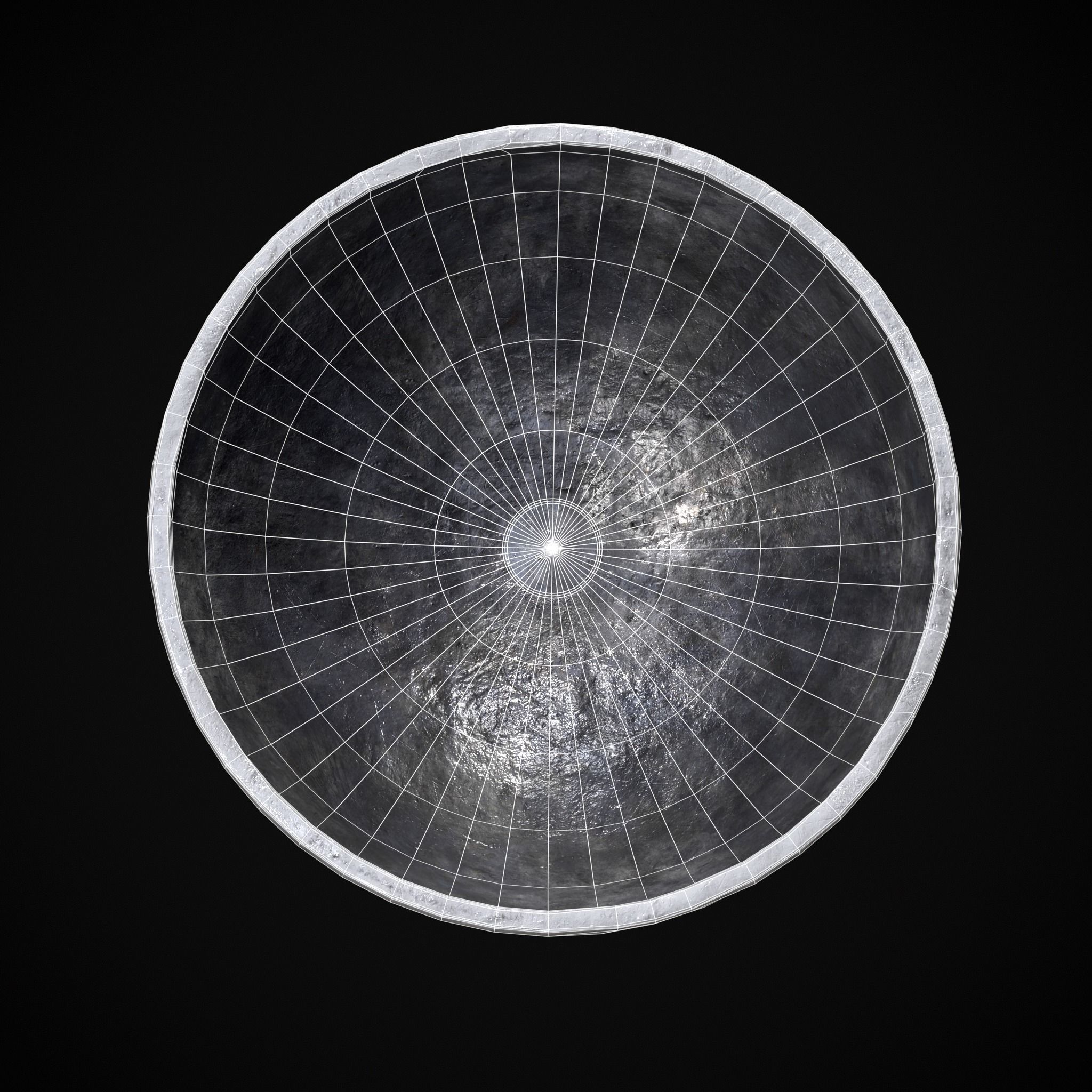 Iron Chalice Low-poly 3D model_12