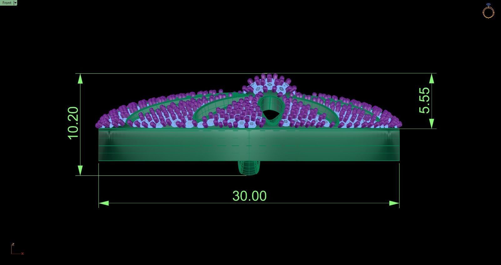 Pendant 628 3D print model_4