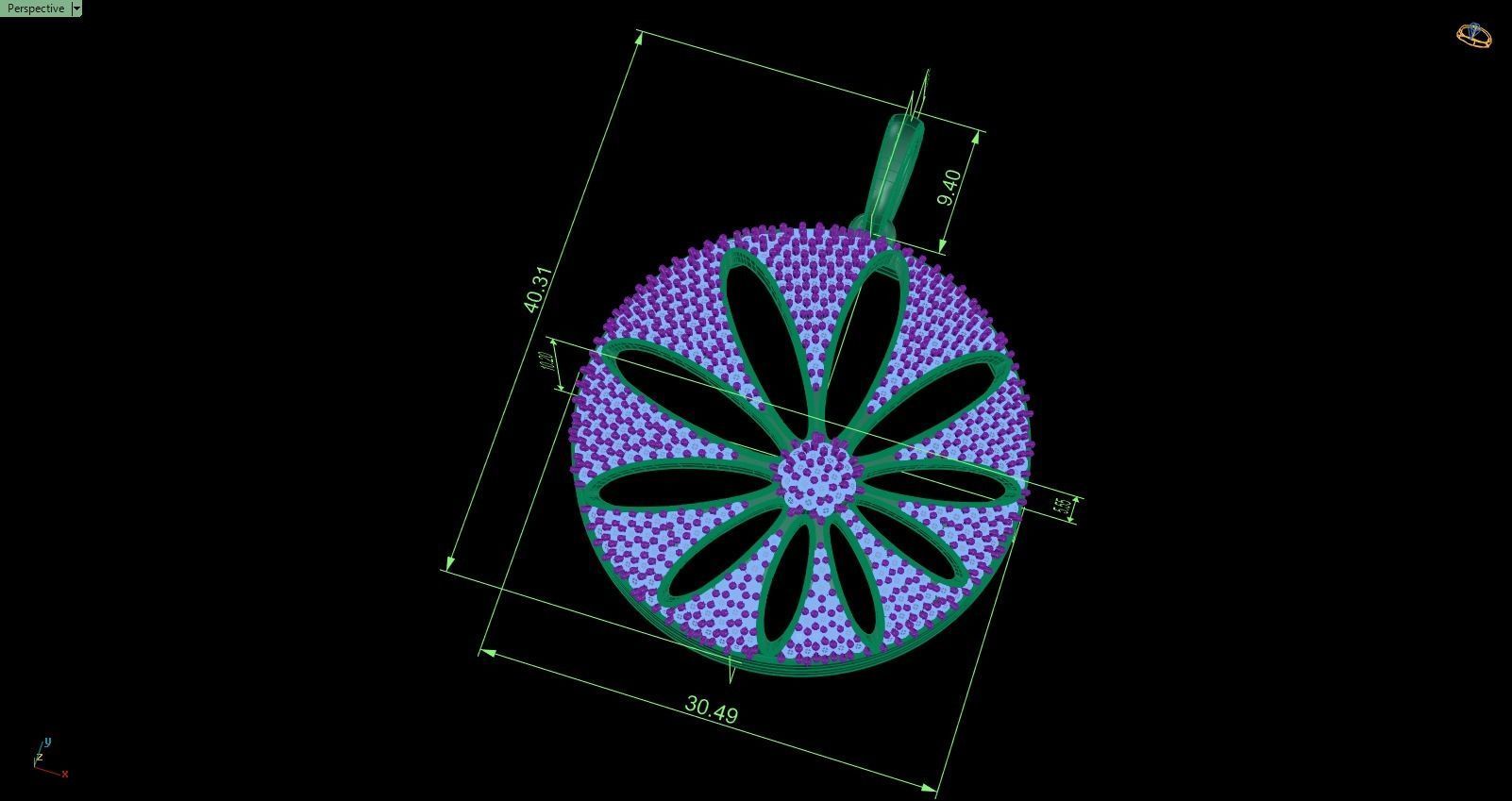 Pendant 628 3D print model_6