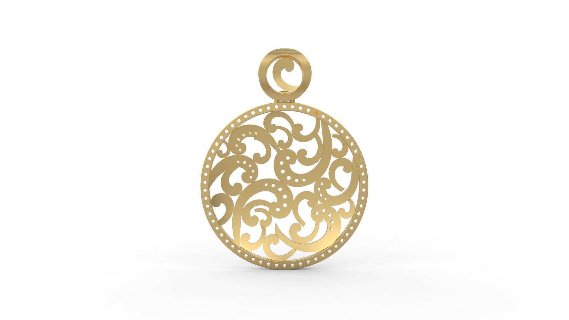 Pendant 618 3D print model_4