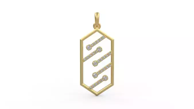 Pendant Art Deco 610 3D print model