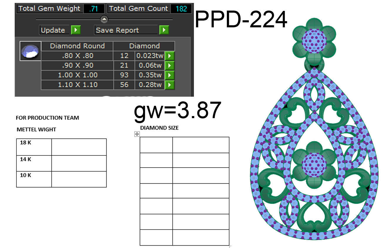 Pendant 606 3D print model_6